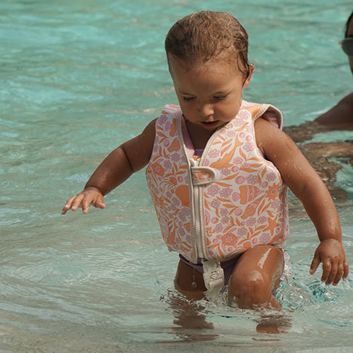 Kids Swim Vest 1-2 Ocean Magic Pink 3D