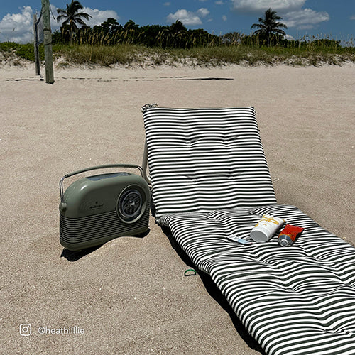 Reclining Beach Chair The Vacay Olive