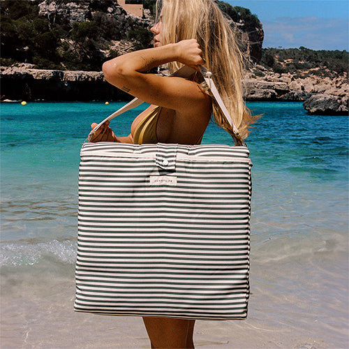 Reclining Beach Chair The Vacay Olive