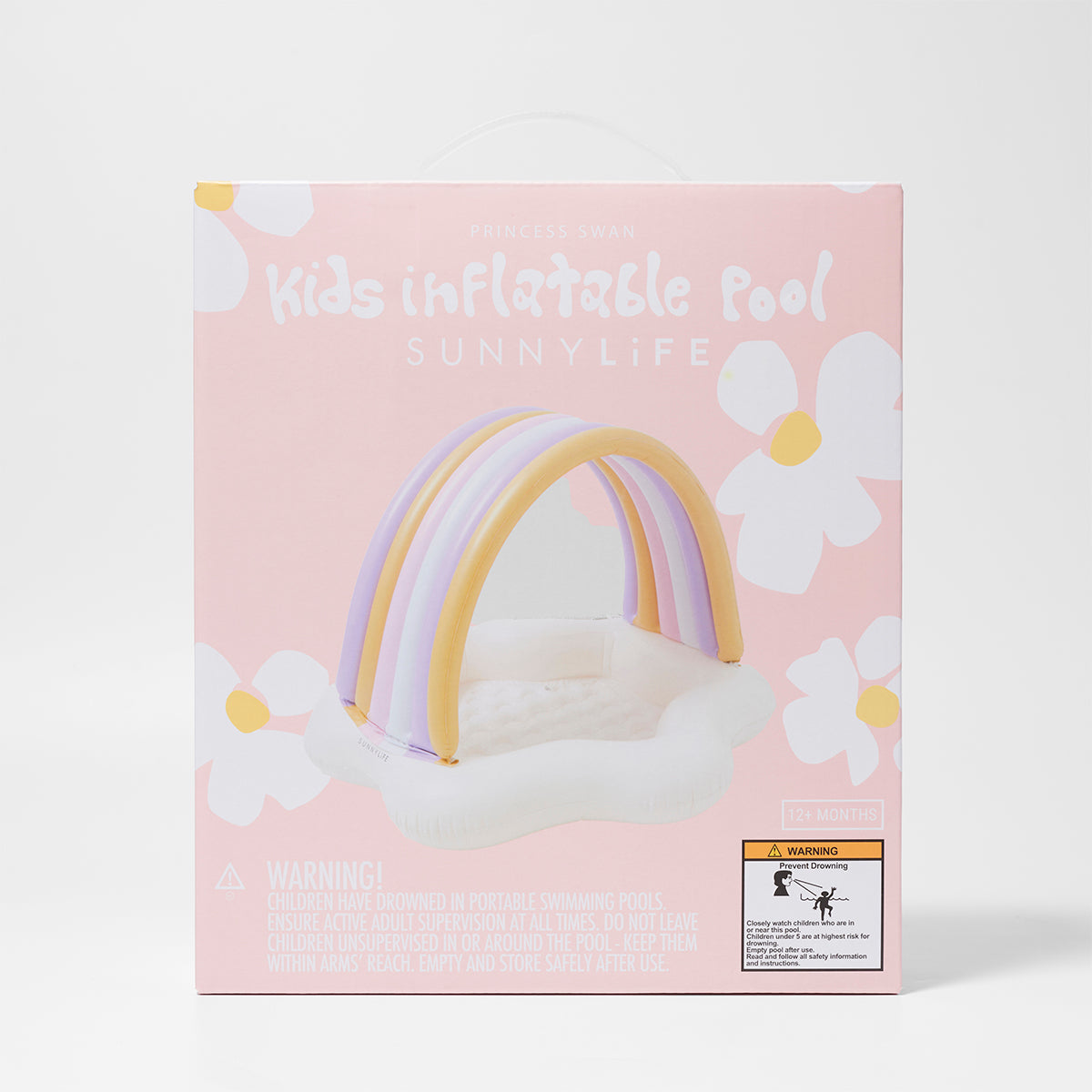 Kids Inflatable Pool - Princess Swan Multi