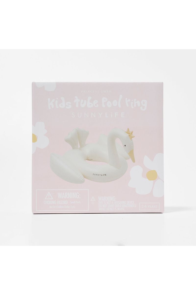Kids Tube Pool Ring - Princess Swan Multi