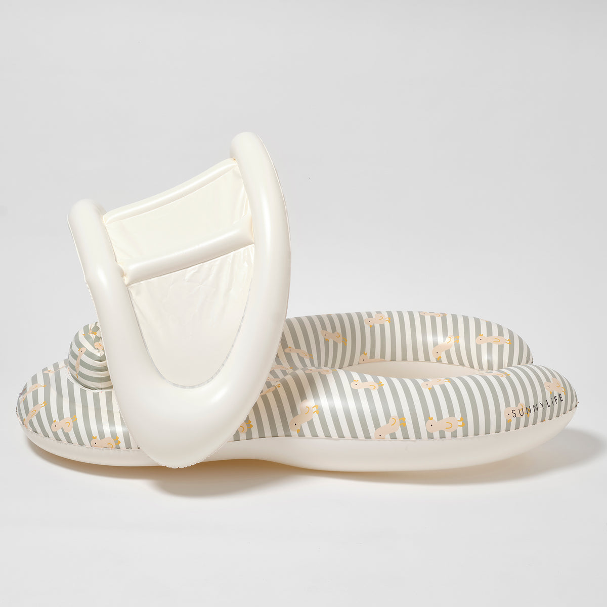 Float Together Baby Seat Duck Sage Stripe