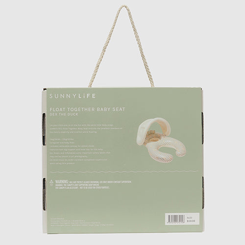 Float Together Baby Seat Duck Sage Stripe