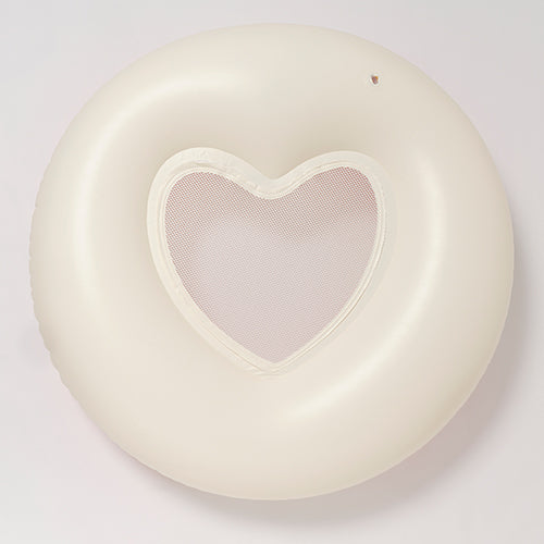 Luxe Tube Pool Ring Stole My Heart Pink Stripe