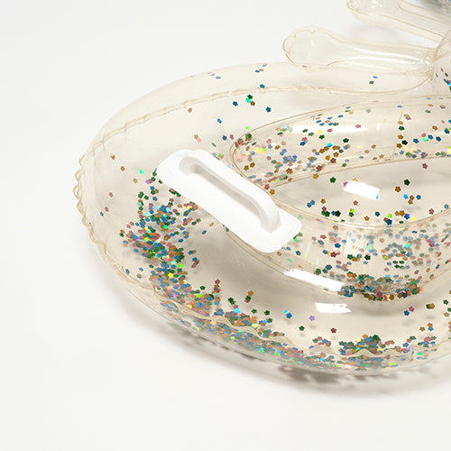 Kids Lie-On Float Cotton Candy Glitter