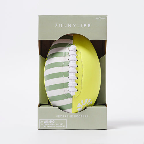 Neoprene Football Tides Out Citrus