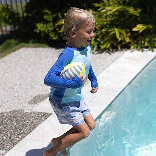 Neoprene Football Tides Out Citrus