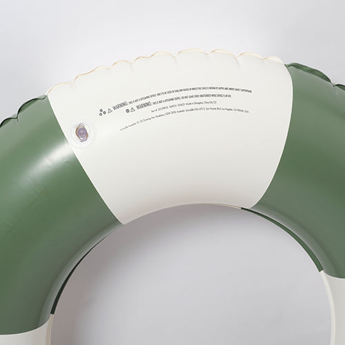 Slim Tube Pool Ring Olive Stripe