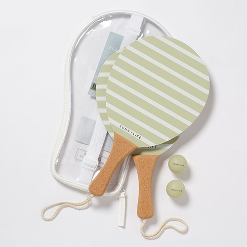 Vintage Beach Paddles La Palma Sage Stripe