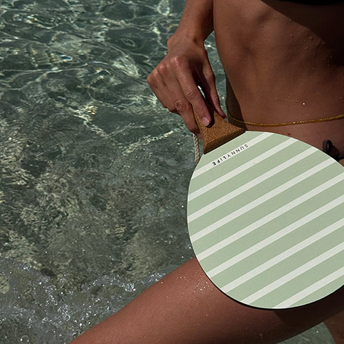 Vintage Beach Paddles La Palma Sage Stripe