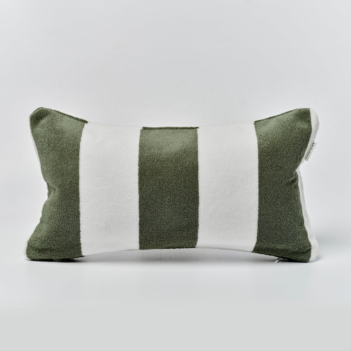 Beach Pillow The Vacay Olive Stripe