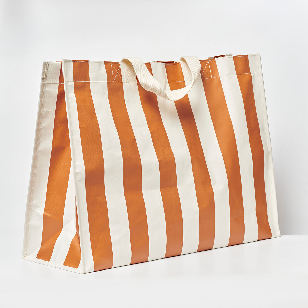 Carryall Beach Bag Tierra Clay Bold Stripe