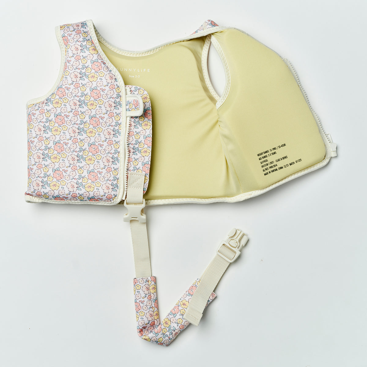 Kids Swim Vest 2-3 Into the Garden Ditsy Floral