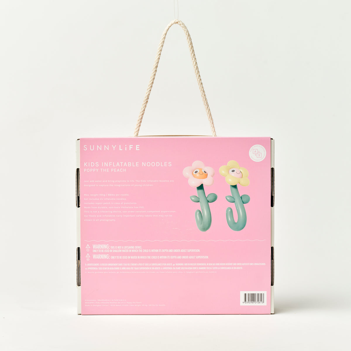 Kids Inflatable Noodle Poppy the Peach Multi Set of 2