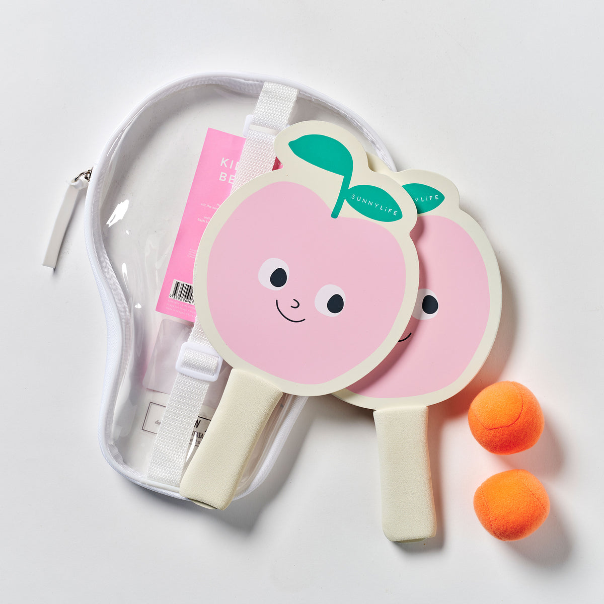 Kids Velcro Beach Bats Poppy the Peach Multi