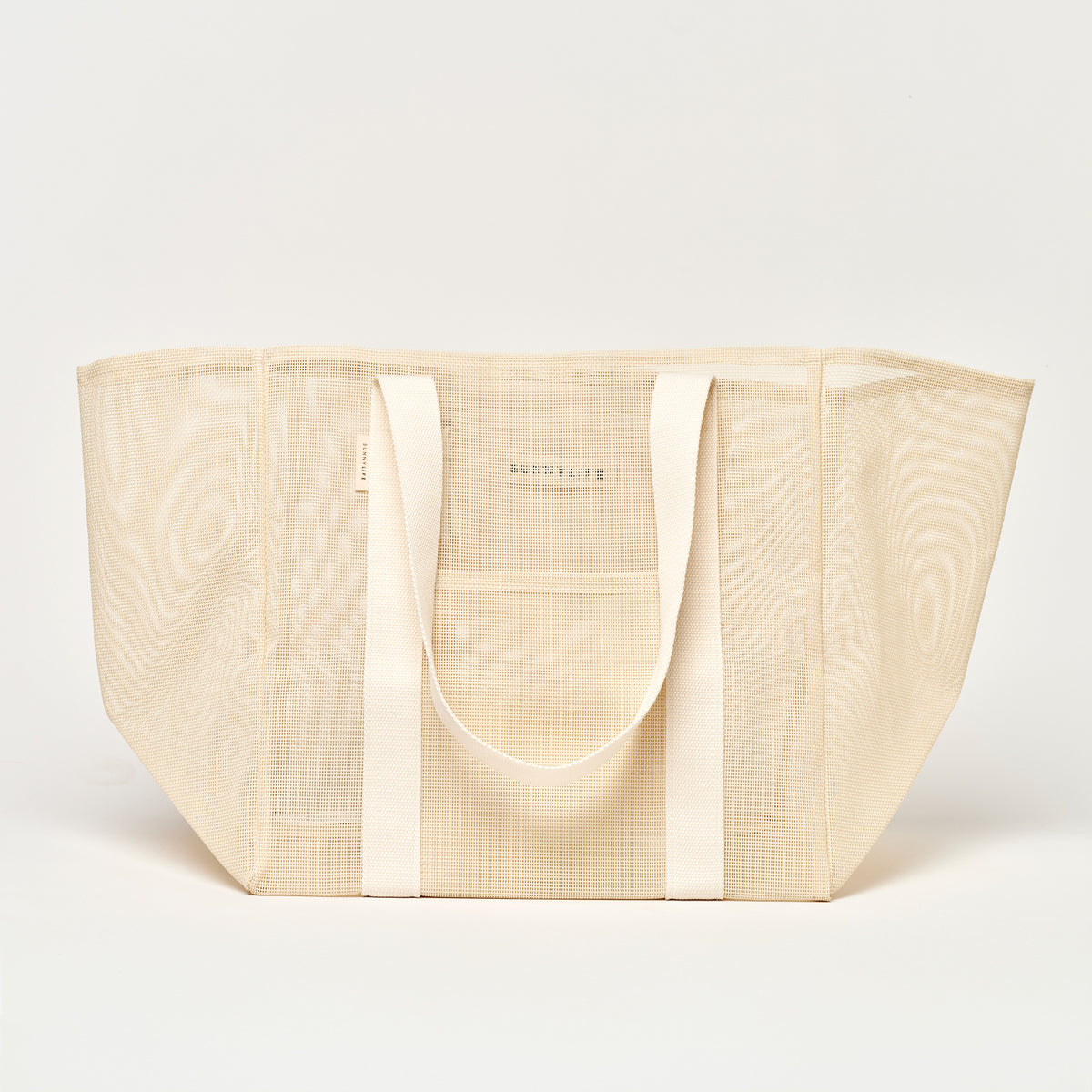 Mesh Beach Bag Oyster Cream