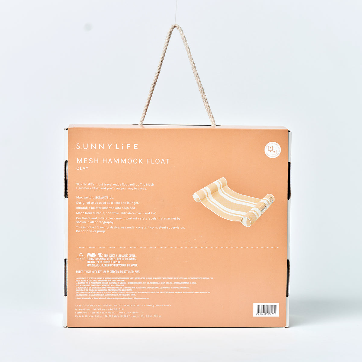 Mesh Hammock Float Tierra Clay Stripe