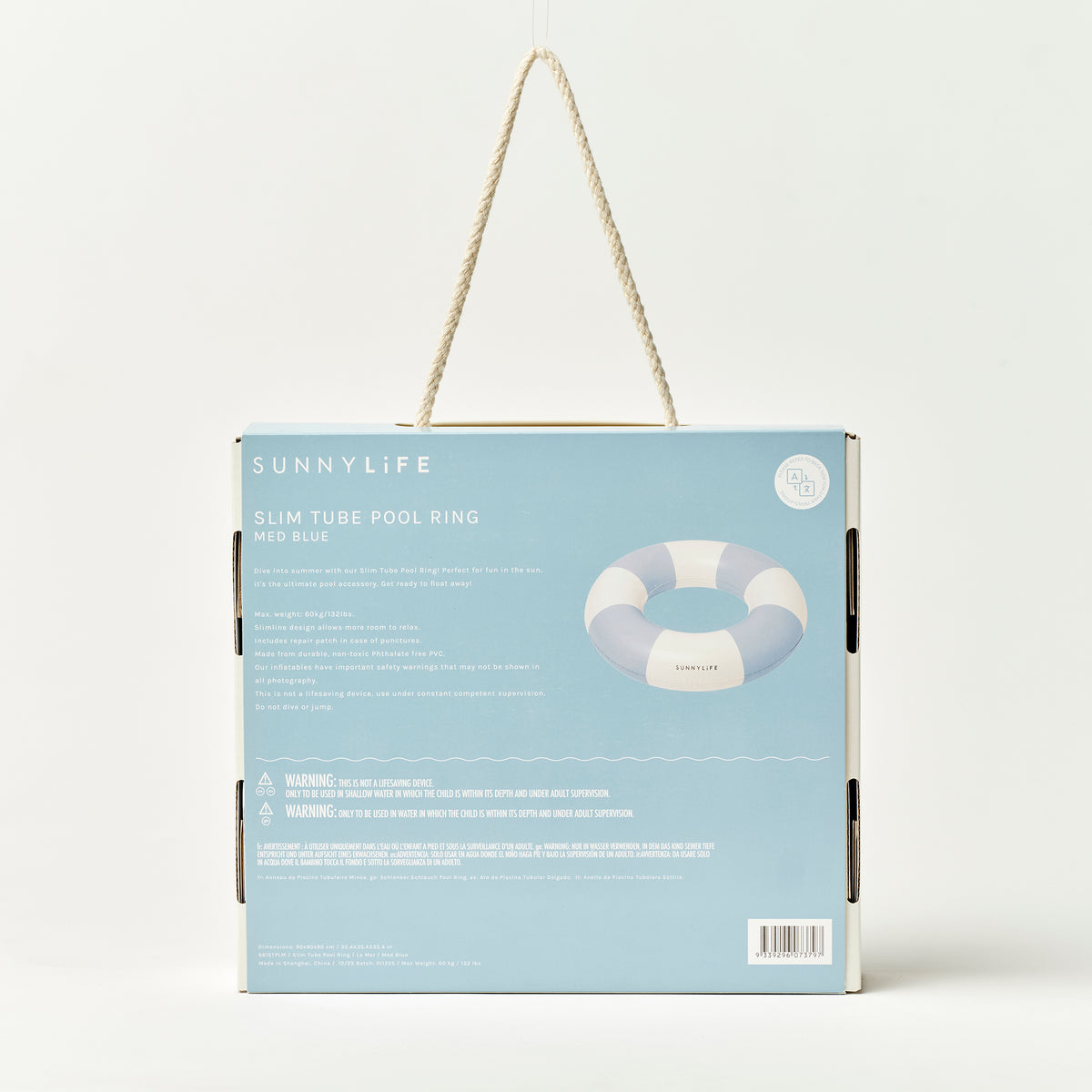 Slim Tube Pool Ring La Mer Med Blue