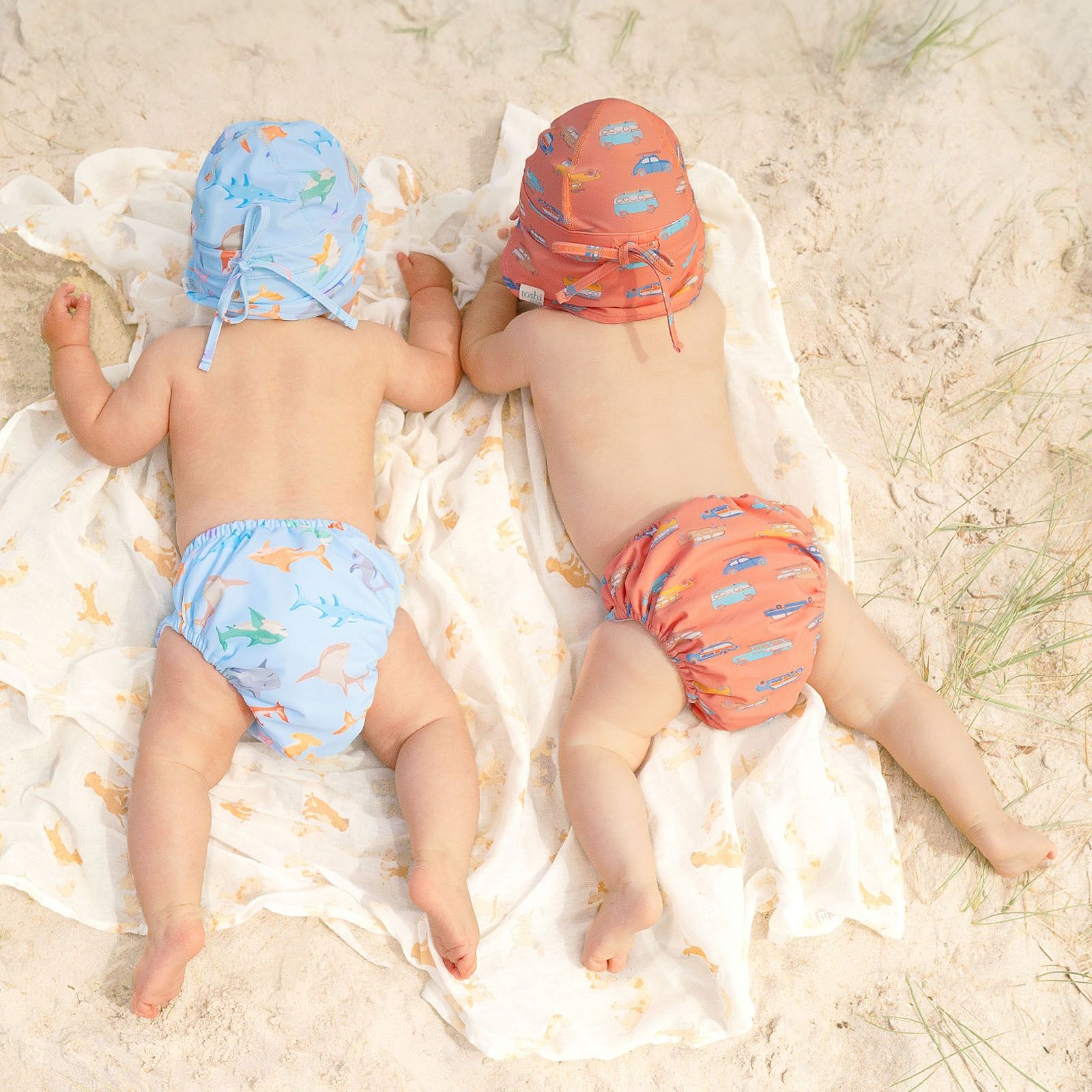 Swim Baby Flap Cap Classic Surfs Up