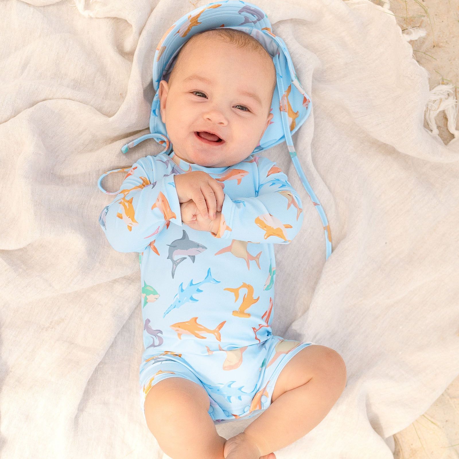 Swim Baby Onesie L/S Classic Sharky