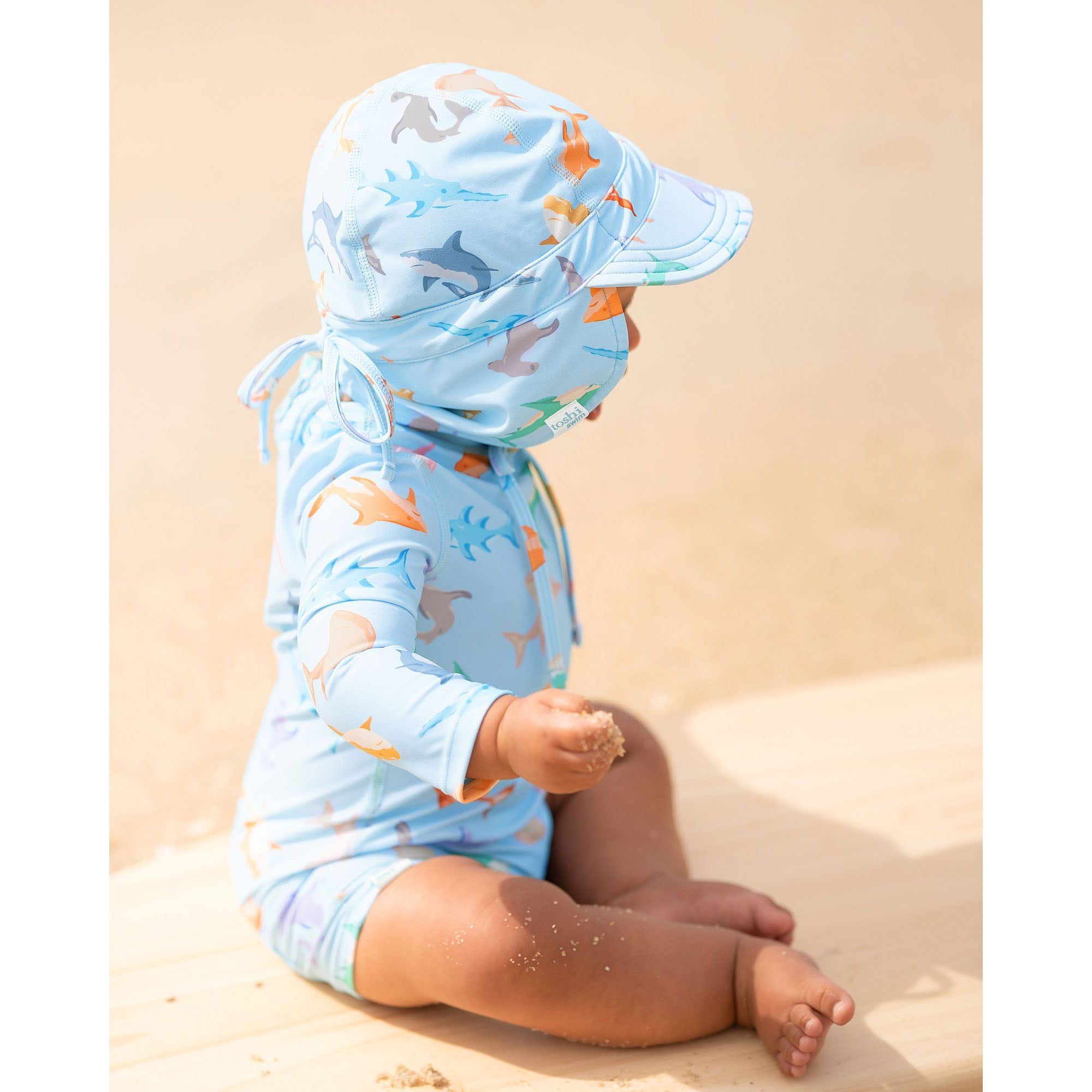 Swim Baby Onesie L/S Classic Sharky