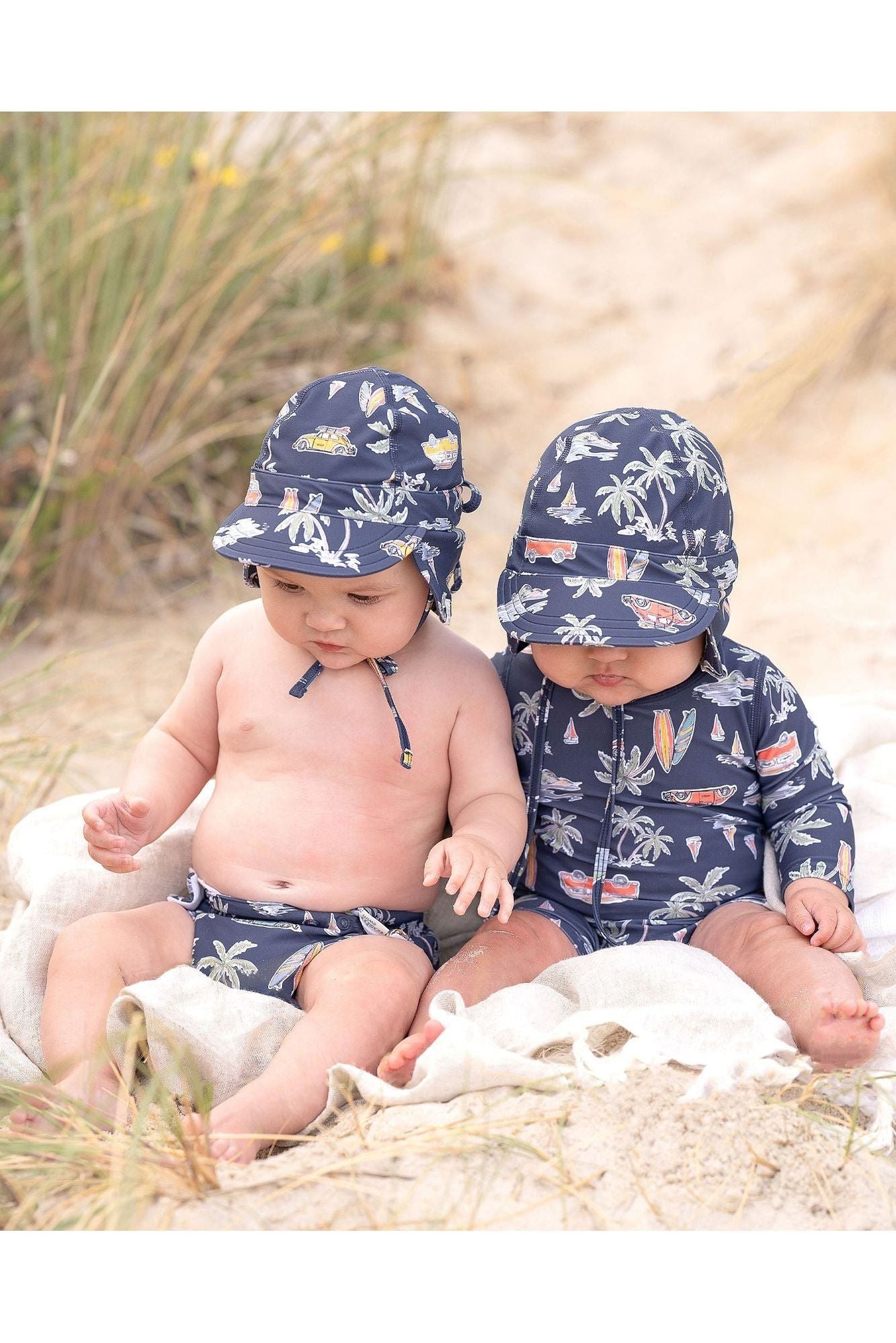 Swim Baby Onesie L/S Classic Surf Twilight