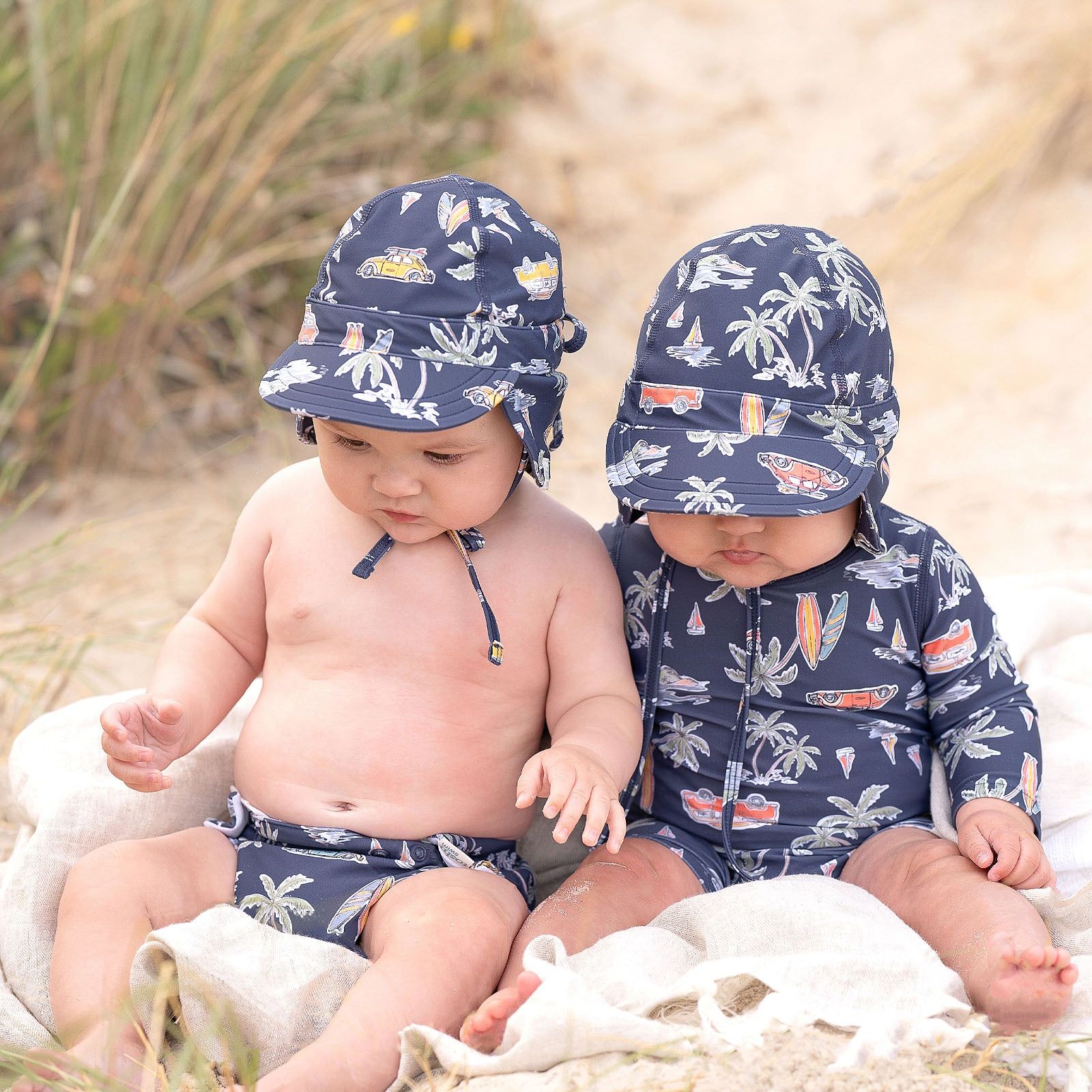 Swim Baby Onesie L/S Classic Surf Twilight