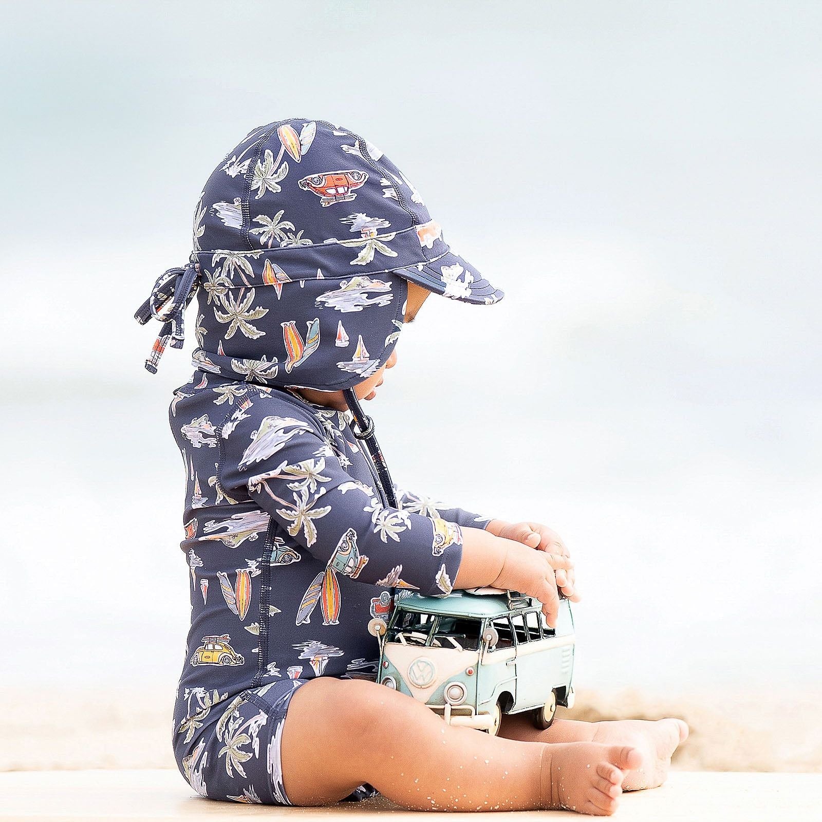 Swim Baby Onesie L/S Classic Surf Twilight