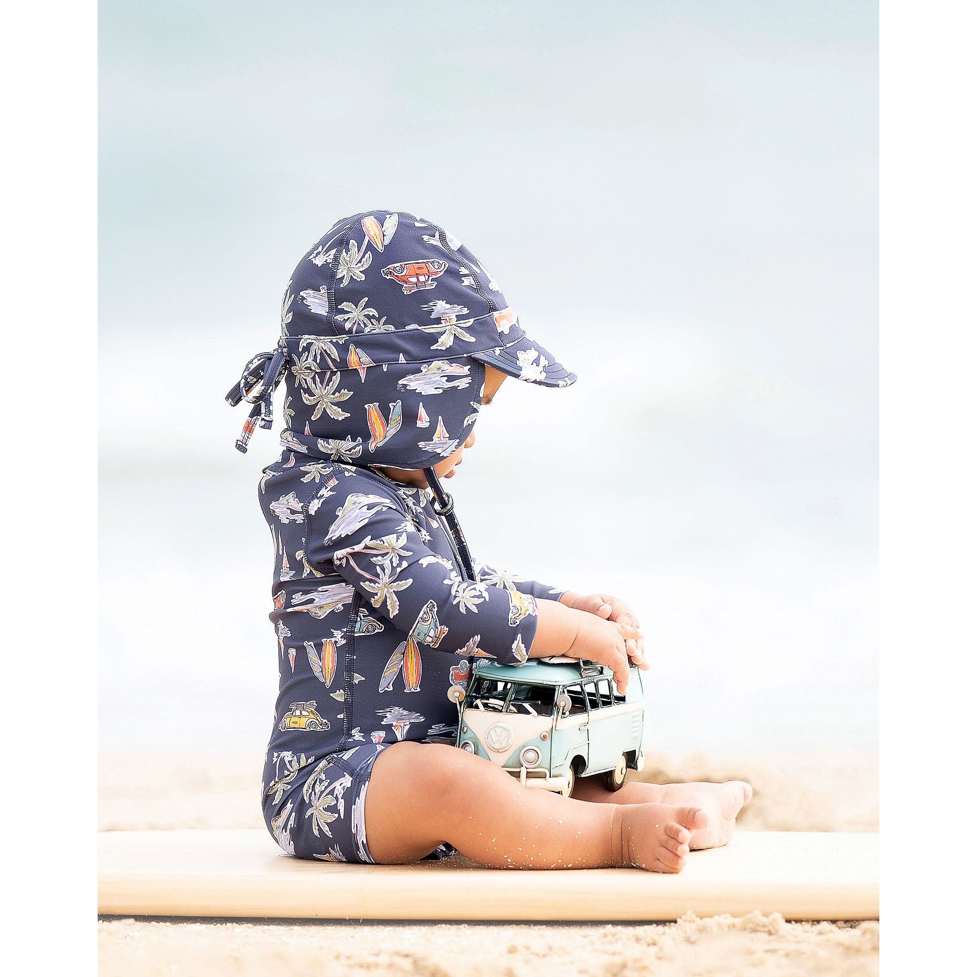 Swim Baby Onesie L/S Classic Surf Twilight