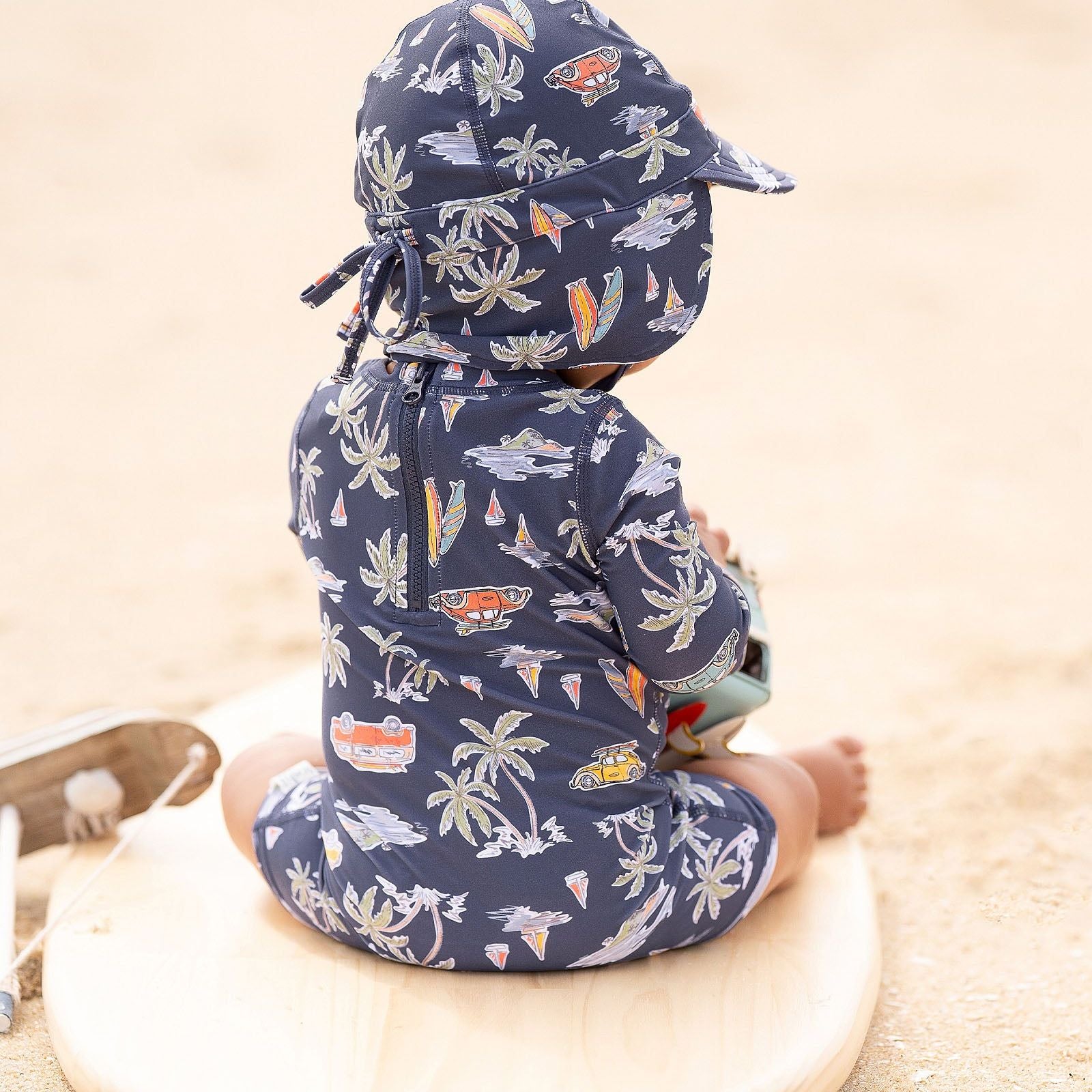 Swim Baby Onesie L/S Classic Surf Twilight