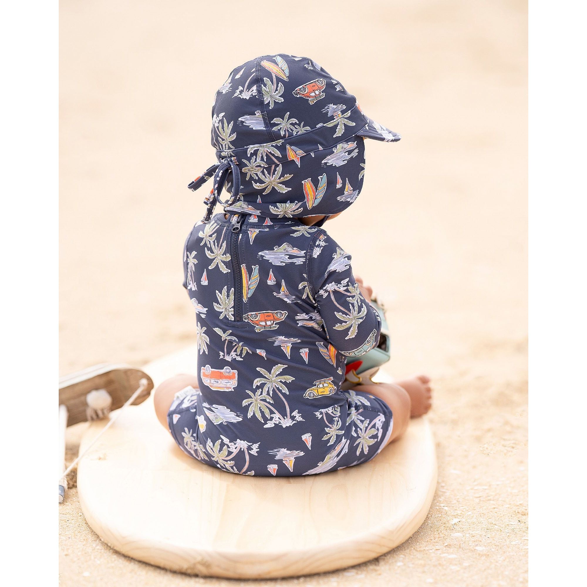 Swim Baby Onesie L/S Classic Surf Twilight