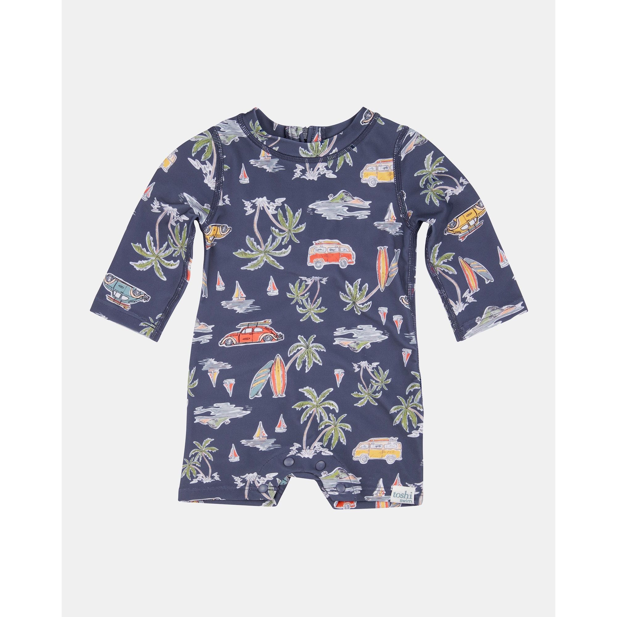 Swim Baby Onesie L/S Classic Surf Twilight