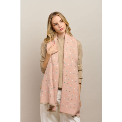 Mini Heart Scarf - Pink