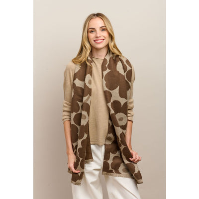 Tall Poppy Scarf - Coffee