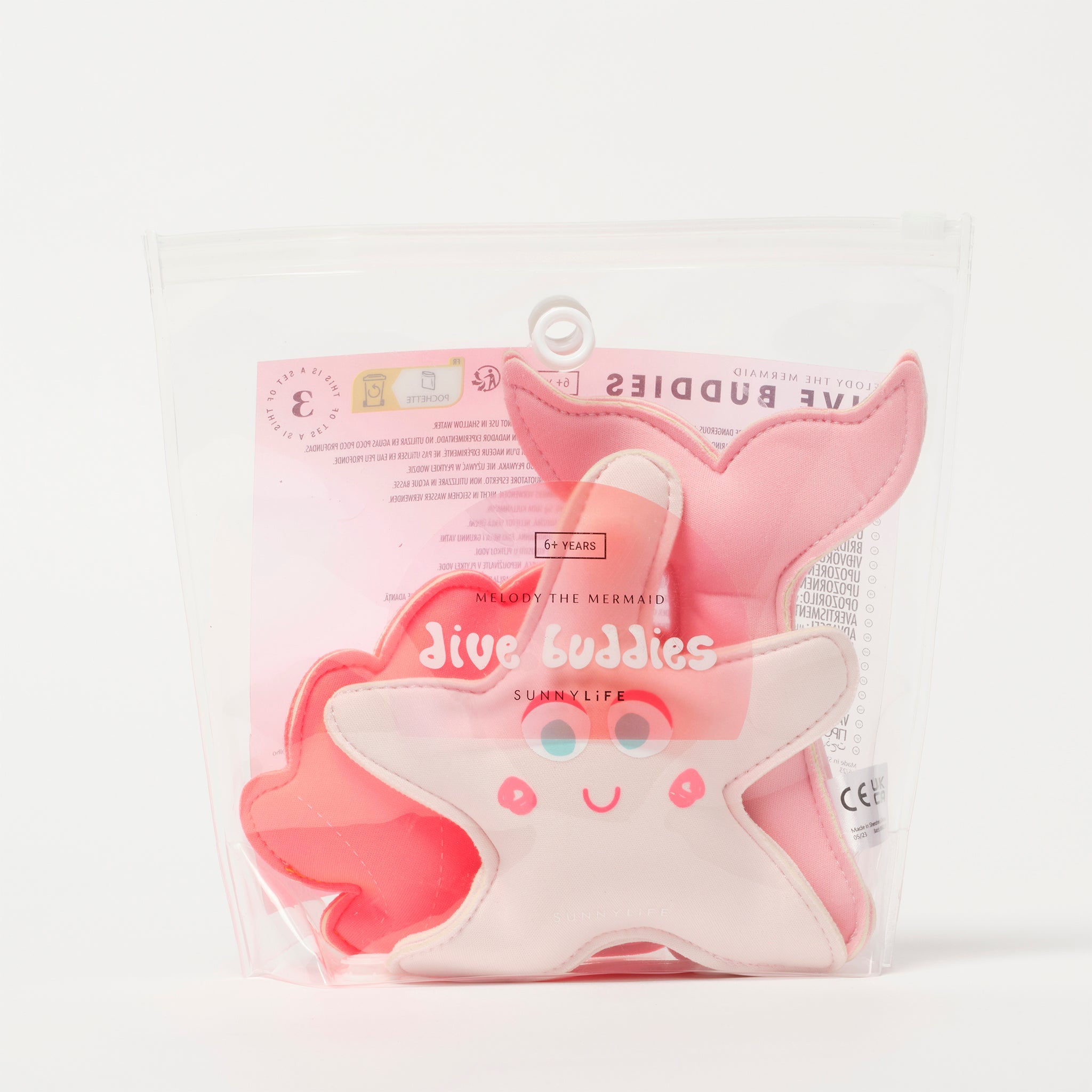 Melody the Mermaid Dive Buddies - Neon Strawberry Set of 3