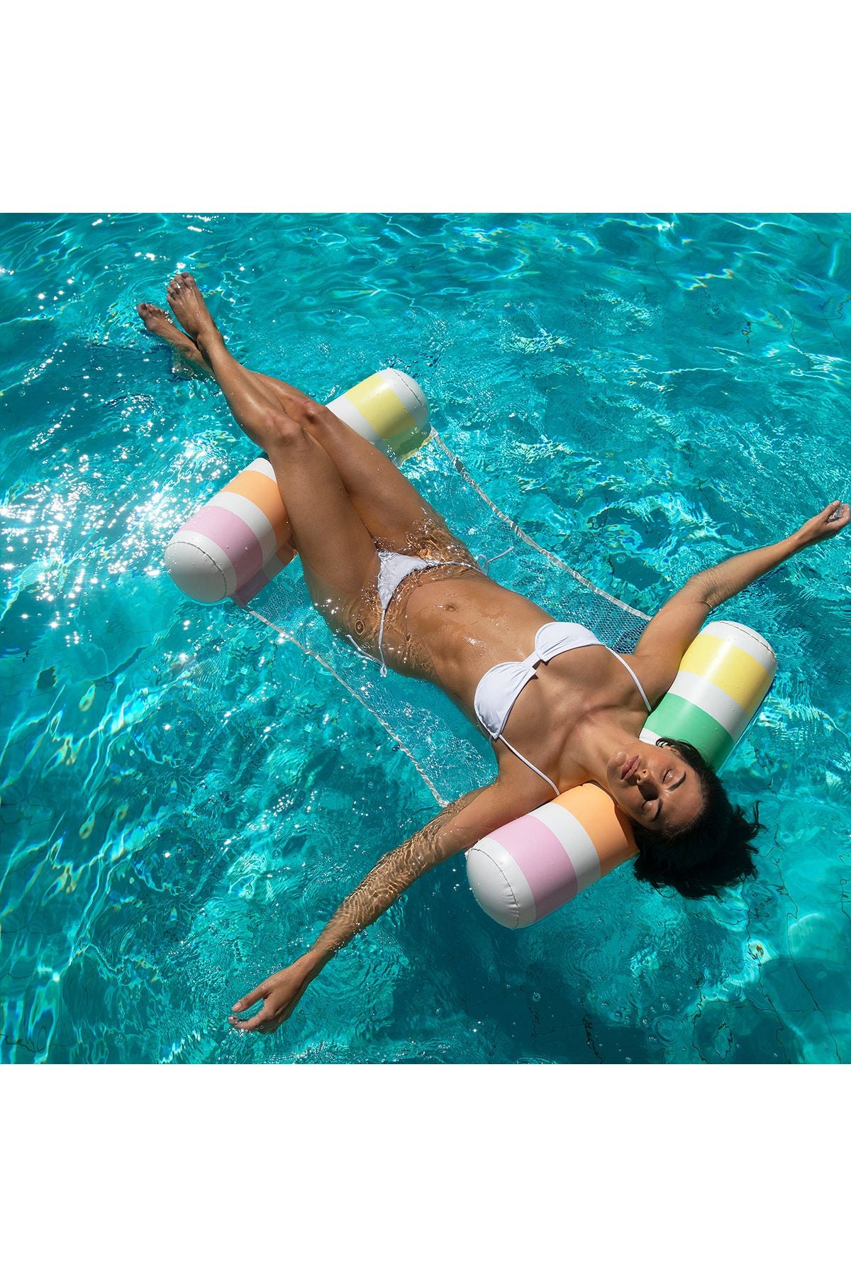 Pool Side Hammock Float Pastel Gelato