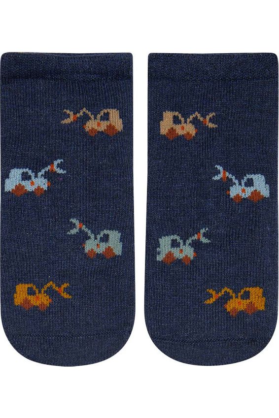 Organic Baby Socks Jacquard - Earthmover