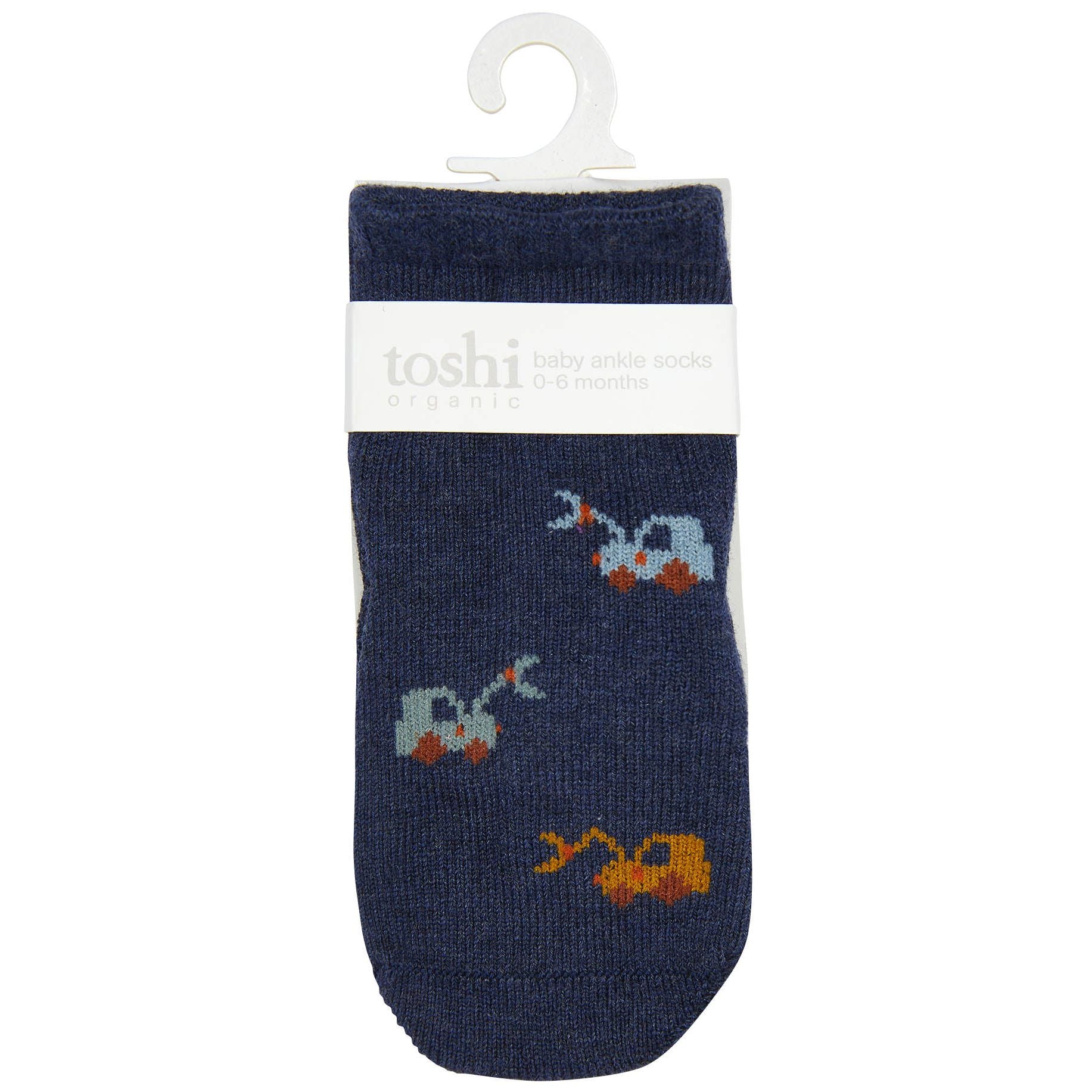 Organic Baby Socks Jacquard - Earthmover