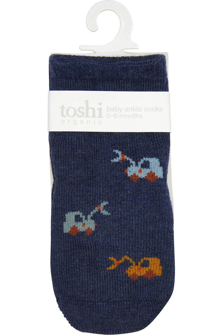 Organic Baby Socks Jacquard - Earthmover