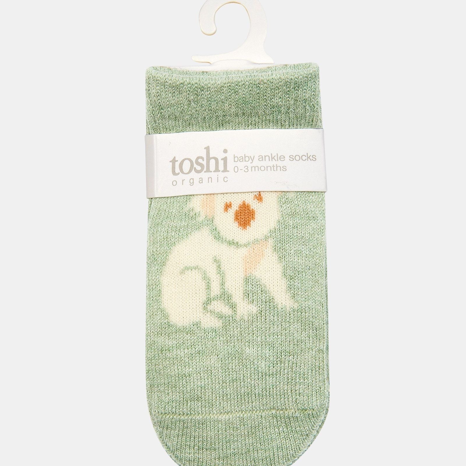 Organic Socks Ankle Jacquard - Koala