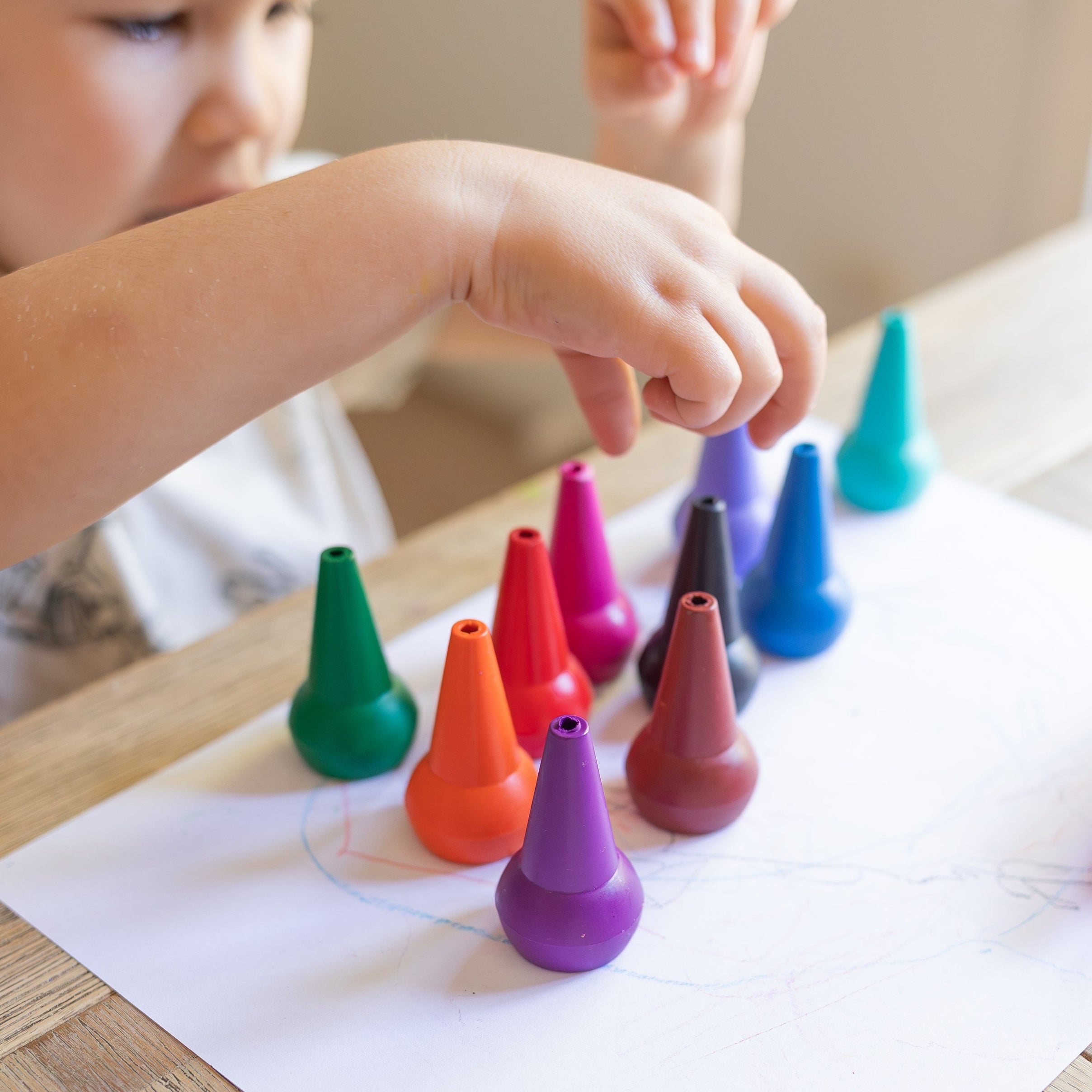 Stackable Crayons - Retro Rainbow