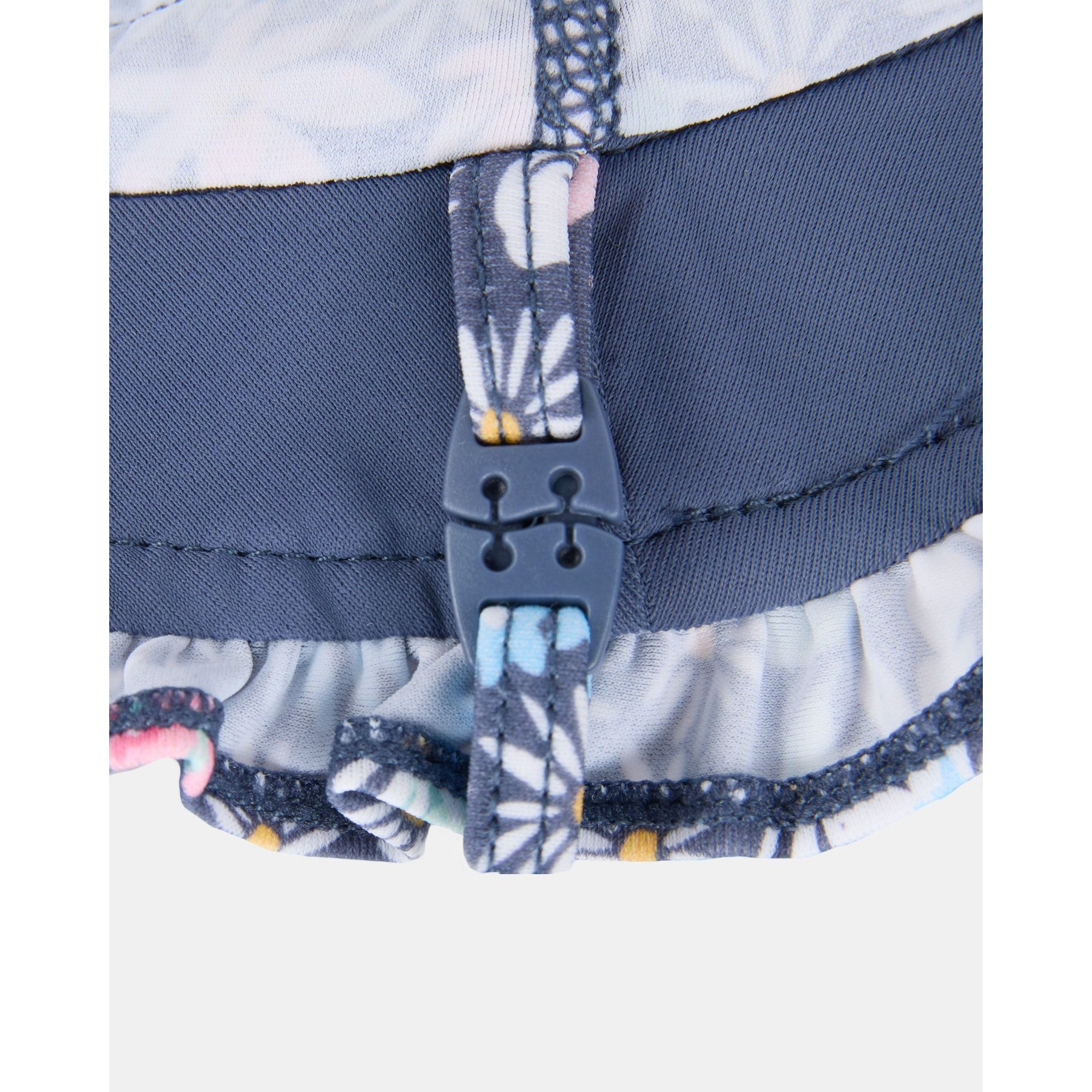 Swim Bell Hat Ripple - Wattle Dusk