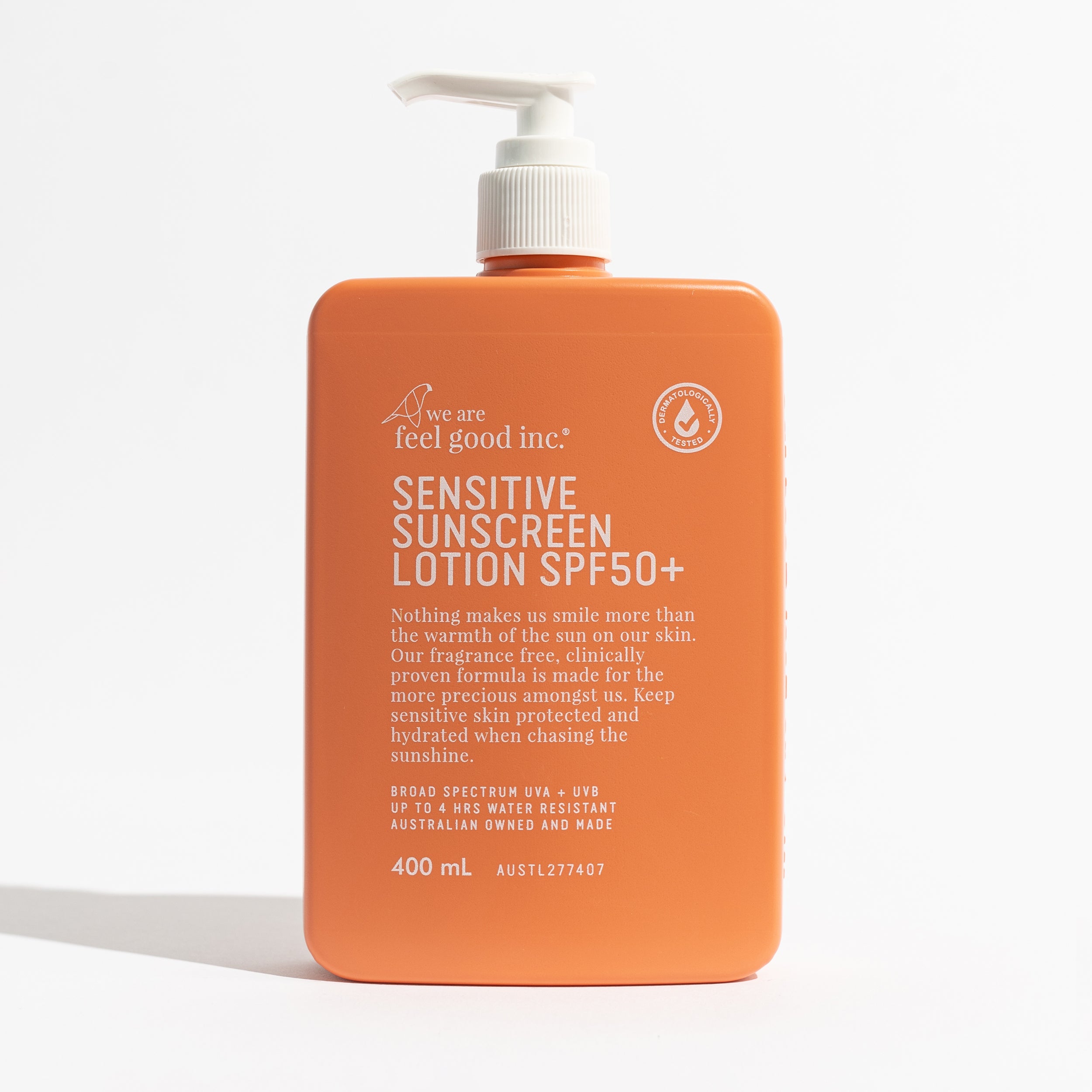 Feel Good Sunscreen - Sensitive 50+ 400ml pump