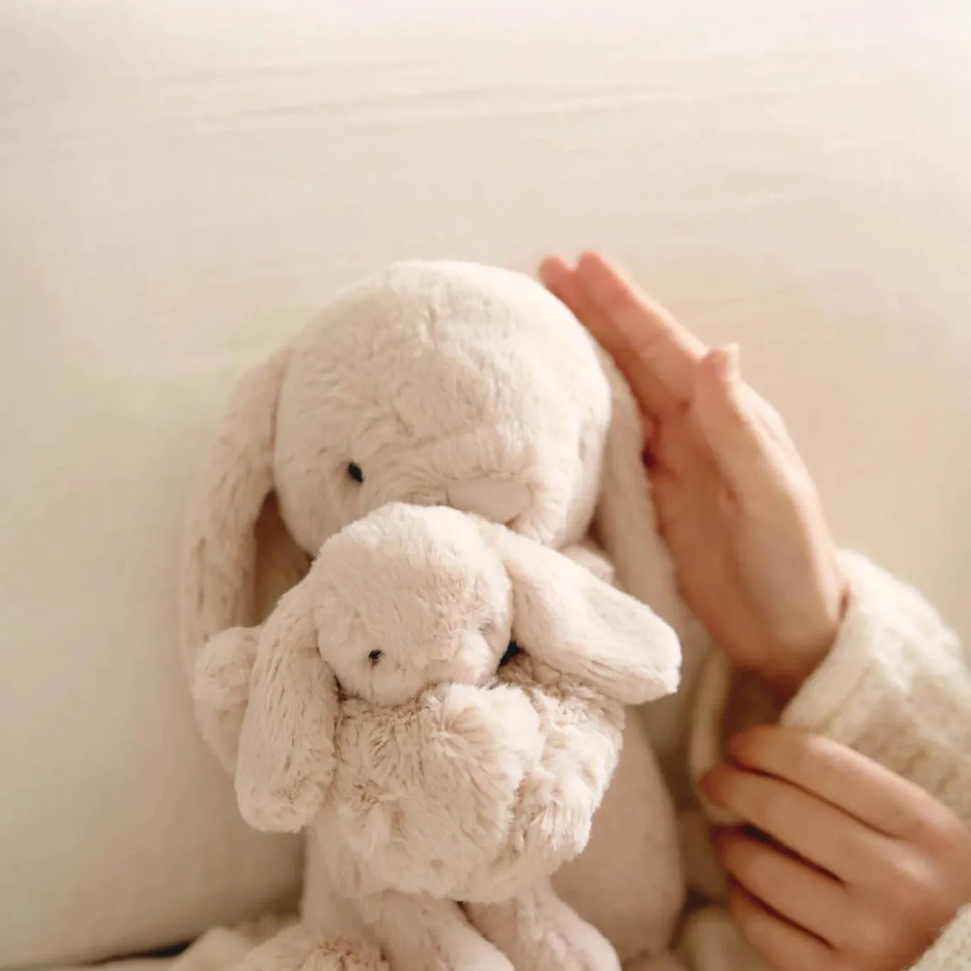 Frankie the Bunny 30cm + Baby -Brûlée