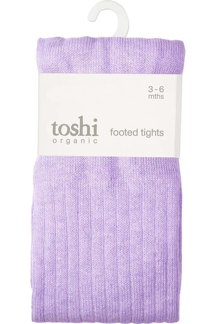 Organic Tights Footed - Amethyst