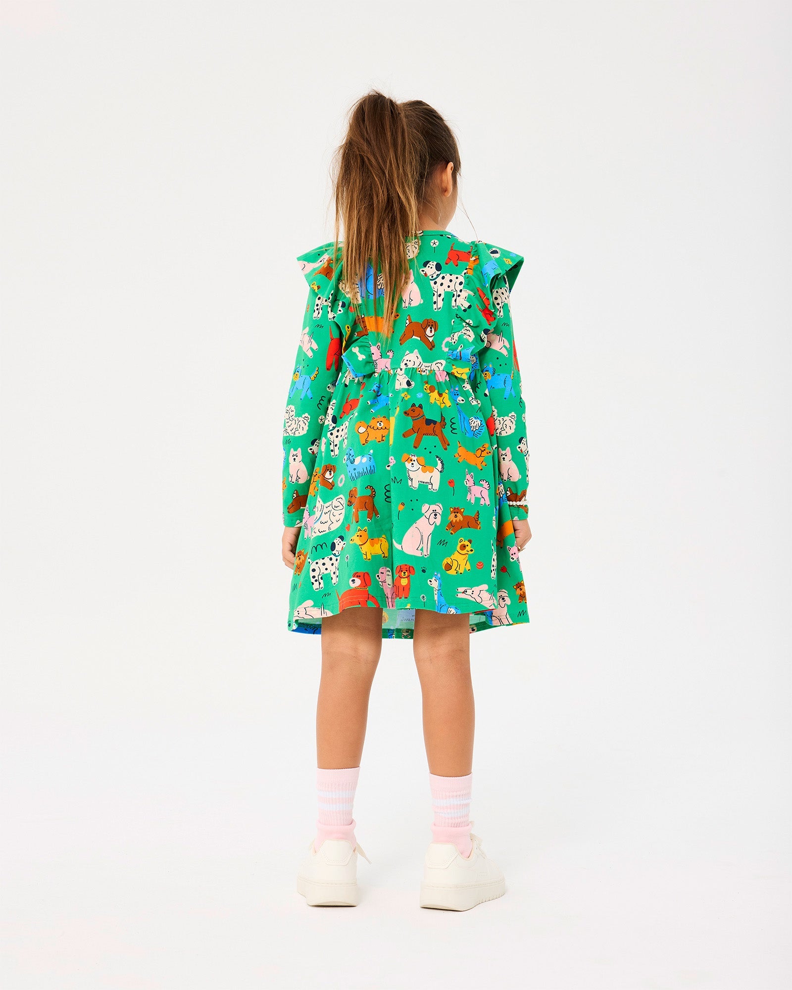 PARK LIFE L/S DRESS - GREEN