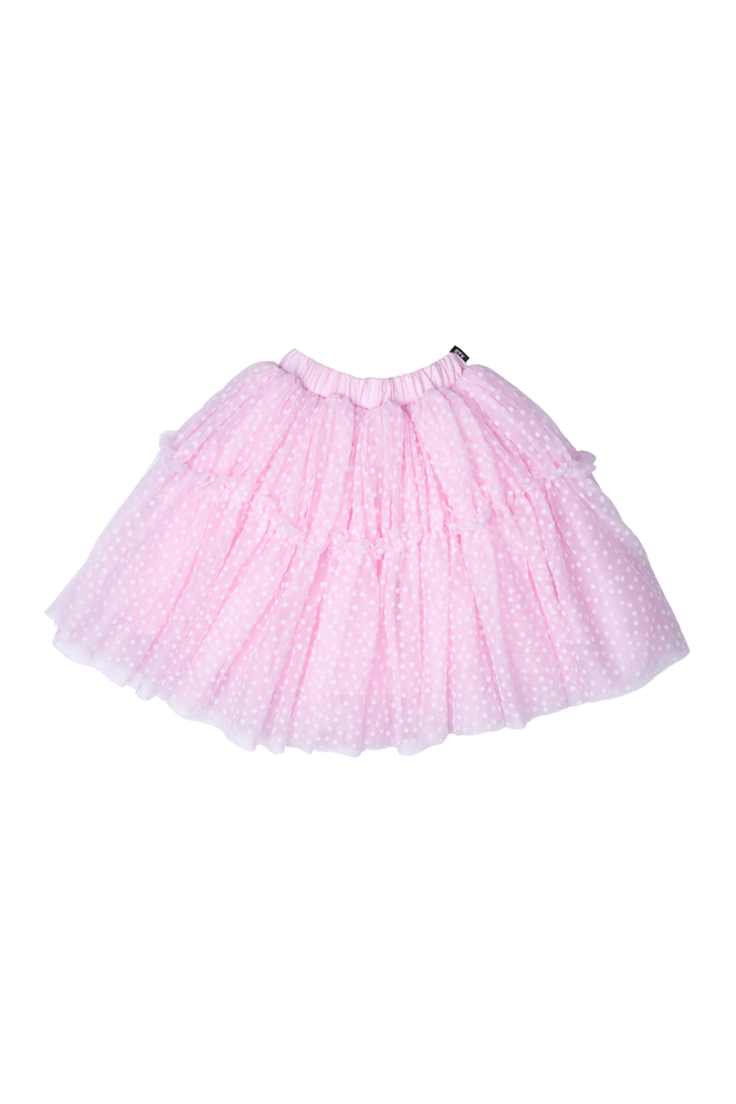 PINK POLKA DOT TULLE SKIRT