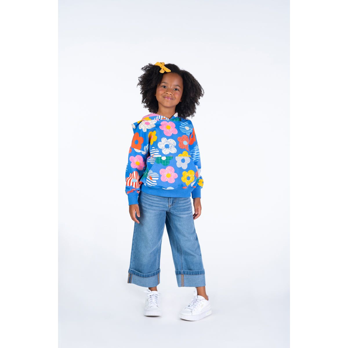 FLARED LOOSE FIT DENIM JEANS