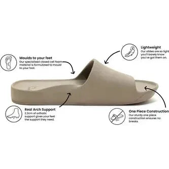 Archies Arch Support Slides - Taupe