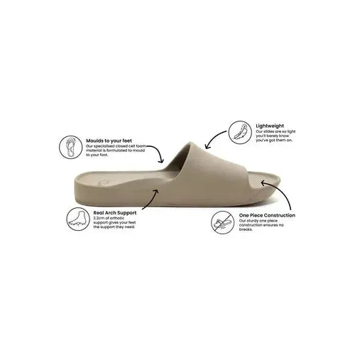 Archies Arch Support Slides - Taupe